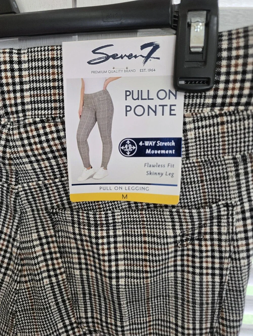 Seven7 Pull-On Flawless Fit Skinny Leg Ponte Pants Size M